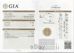 Gia Certified. 92ct Vieux Cut Europeen Bague De Fiançailles Diamant 18k Anciennes
