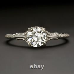 Gia Certified Vs2.87ct Vintage Diamond Engagement Ring Old Europeen Cut Antique