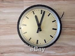 Horloge Moyenne Industrielle Moderne Industrielle IBM Bauhaus Vintage