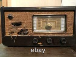 Japonais Vieille Radio 1940 Yamanaka Tube À Vide Électrique Antique Vintage Rare 6s404