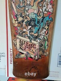 Jeff Grosso Santa Cruz Vintage Skateboard Rip Og Toy Box 1987 USA Très Rare Old