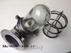Lampe Murale Vintage Industrielle Applique Cloison Marine En Aluminium Argenté