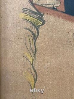 Lithographie impressionniste française ancienne de Paris, Toulouse Lautrec