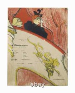 Lithographie impressionniste française ancienne de Paris, Toulouse Lautrec