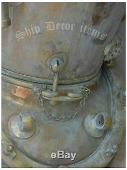 Look Vintage Plein Taille 18 Ancienne Casque De Plongée Ancien Mark V Deep U. S. Navy Diver