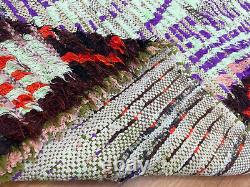 Maroc Antique Carpet Vintage Zone Tapis Fait Main Berber Vieux Tapis 4 X 8 Ft