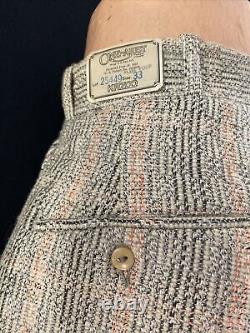 Nouveau Vieux Stock Nos Antique Vintage Hommes Taille 33 Laine Plaid Chasse Pantalons De Pique-nique