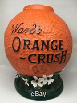 Old Crush Vintage Ward Orange Sirop Soda Fountain Distributeur Rare Pompe Antique
