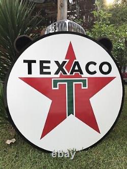 Panneau d'essence Texaco vintage de style ancien de 48 pouces