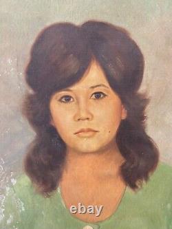 Peinture À L'huile De Portrait Moderne Vieux Asiatique Antique, Amorsolo