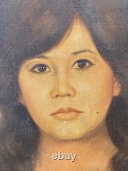 Peinture À L'huile De Portrait Moderne Vieux Asiatique Antique, Amorsolo