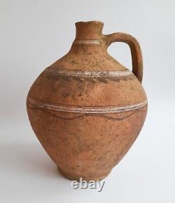 Poterie antique ukrainienne - Ancienne cruche en argile - Amphore vintage - Cruche rustique primitive