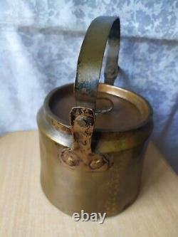 RARE Vieux bouilloire en cuivre antique rétro pour la cuisine