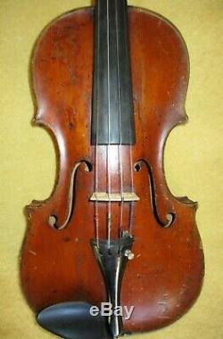 Rare Antique Vintage 1803 Maître Allemand C. F. Meisel 4/4 Violon-bon Joueur