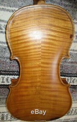 Rare Fine Old Antique 1850 Vintage Italian 4/4 Violon Great Condition-xlnt Wood