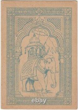 Rare Old Antique Raja Ravi Varma Square Corner Cartes À Jouer Artiste Indien Art