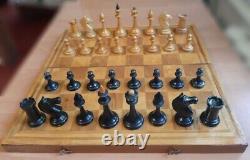 Rares Années 1950 Urss Soviet Vintage Tournoi D'échecs Bois Antique Vieux Russe