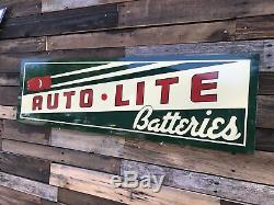 Signe De Gasoil De Station Service De Batteries De Style Antique Vintage Vintage Antique