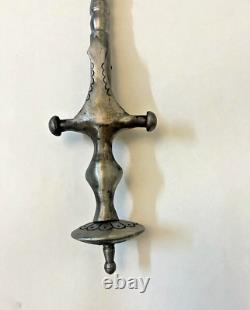 Traduisez ce titre en français : MACE Épée Antique Dague Vintage Fait Main Ancienne Période Rare Collectionneur 36