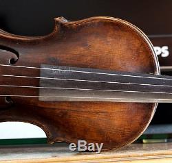 Très Vieux Violon Vintage Étiqueté Carlo Giuseppe Testore Geige