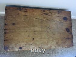 Tronc Antique Vintage Pin Coffre-fort Blanket Coffee Table Old Toy Box De Stockage
