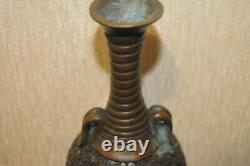 Vase Vintage Antique Chinois Bronze Ancient Vase Rare Vieux 1910