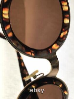 Vieux Vtg Christian Dior Cd2037 41a 28 130 Faux Turtleshell Round Sunglasses CD