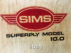 Vintage 1978 Sims Superply 10.0 Pig Old School Skateboard Bowman Alva Dogtown