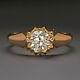 Vintage. 62ct I Vs2 Diamond Engagement Ring Old Europeen Cut Rose Gold Antique