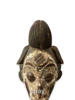 Vintage African Ceremonial Masque Tribal Art Grande Sculpture Primitive Rare Old 20