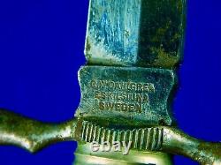 Vintage Antique Ancienne Suède Dahlgren Eskilstuna Couteau Avec Scabbrd
