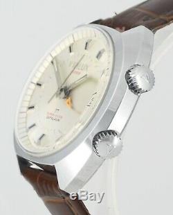 Vintage New Old Stock Vialux Date De Super-shock Alarme Tous Les Suisses Mens Montre-bracelet