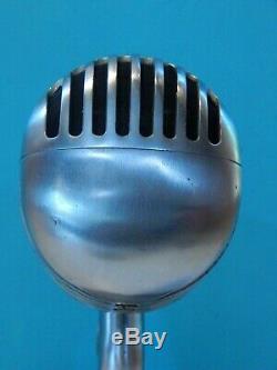 Vintage Shure 1940s 55c Fatboy Microphone W Vintage Atlas Console De Bureau Antique