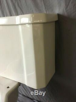 Vtg Milieu Du Siècle Art Déco Complet Toilettes Vieux Vtg Kohler Wellworth Blanc 109-19e